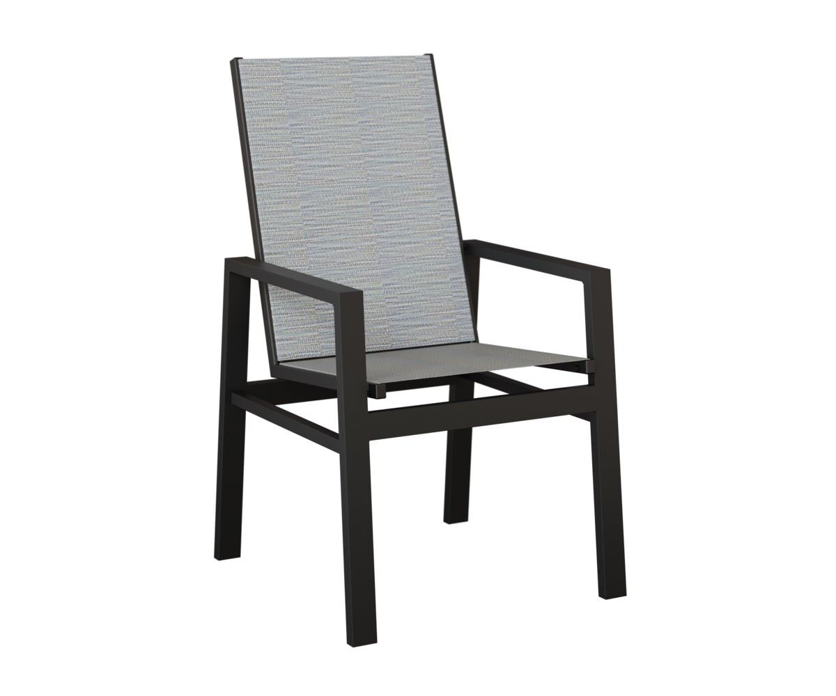 Vida High Back Padded Sling Dining Chair