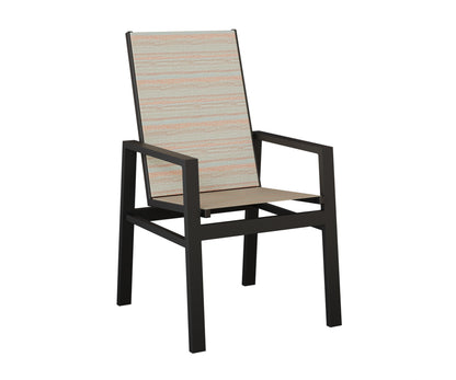 Vida High Back Padded Sling Dining Chair