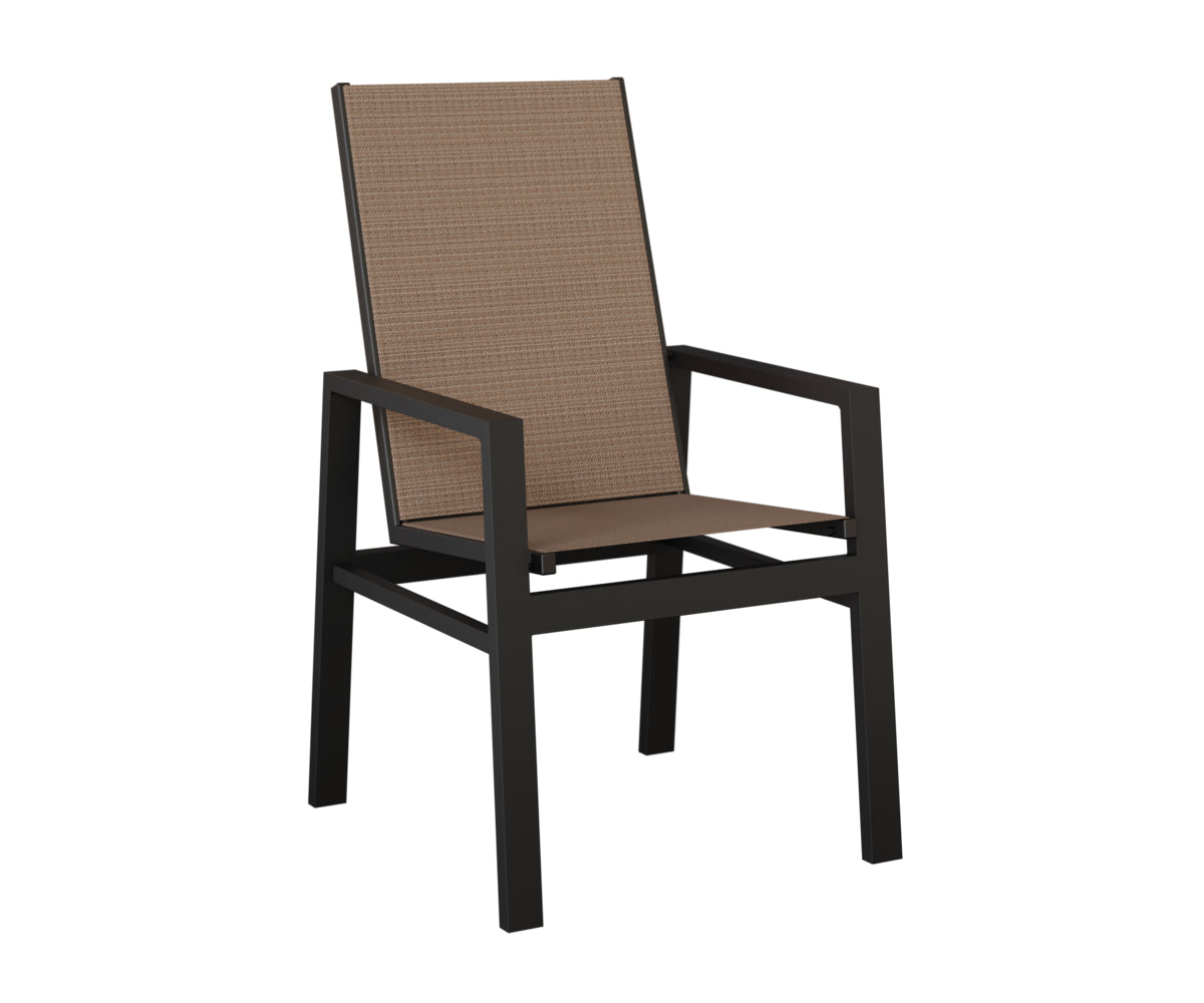 Vida High Back Padded Sling Dining Chair