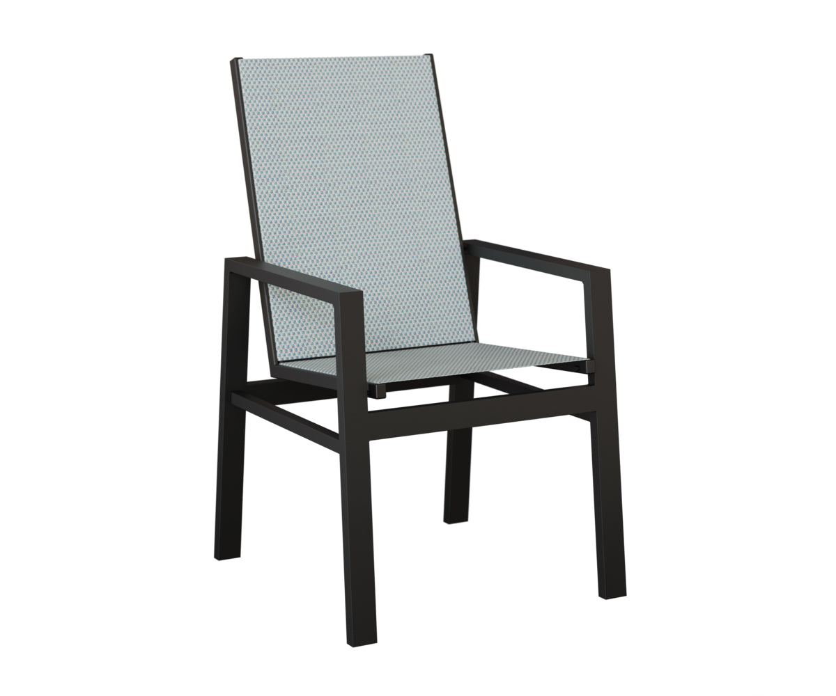 Vida High Back Padded Sling Dining Chair