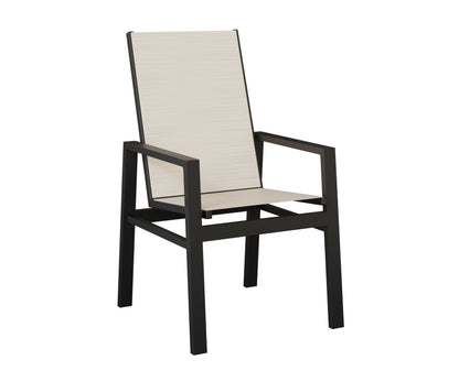 Vida High Back Padded Sling Dining Chair
