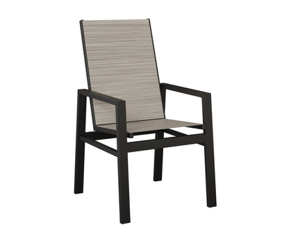 Vida High Back Padded Sling Dining Chair