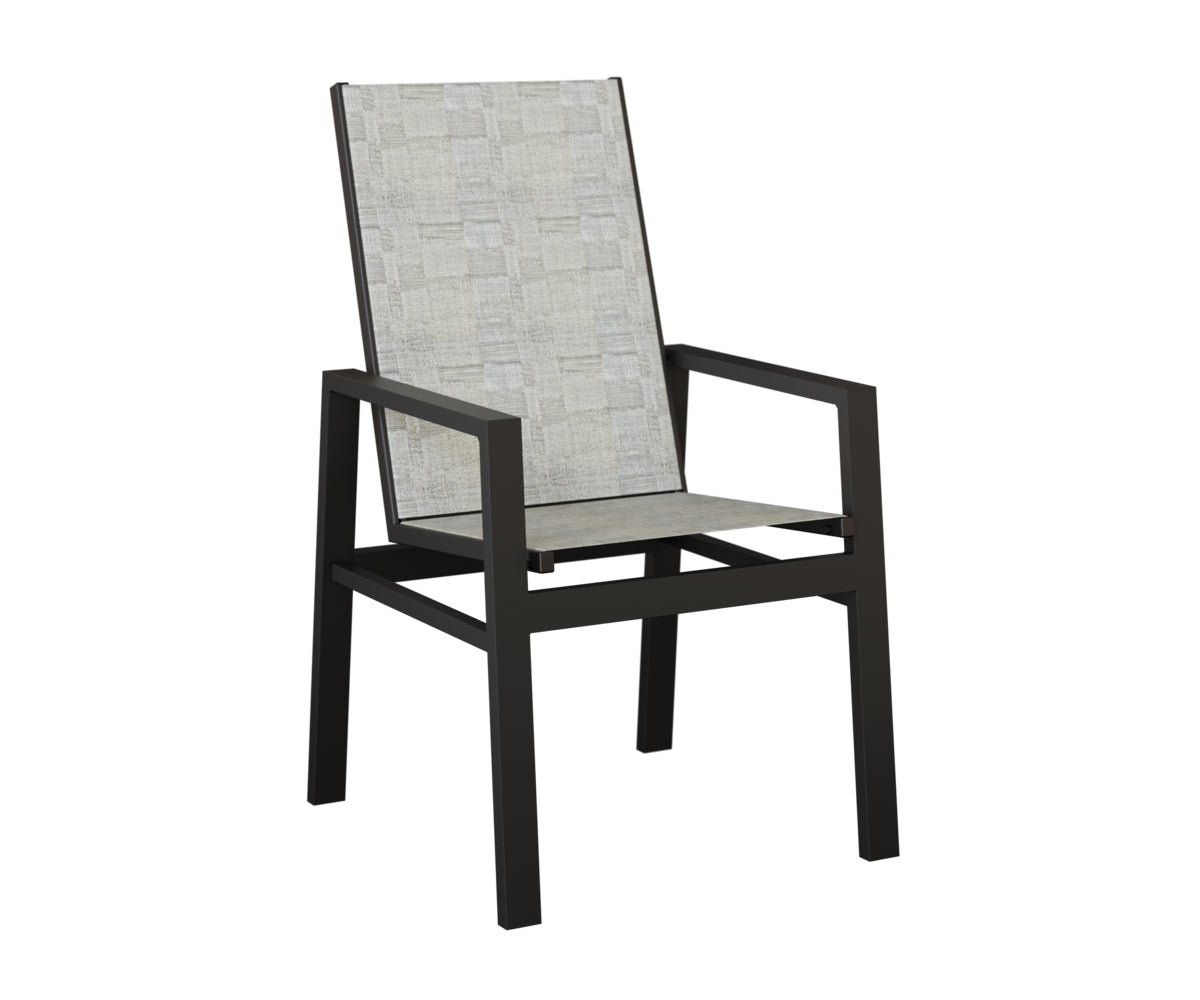 Vida High Back Padded Sling Dining Chair