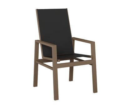 Vida High Back Padded Sling Dining Chair