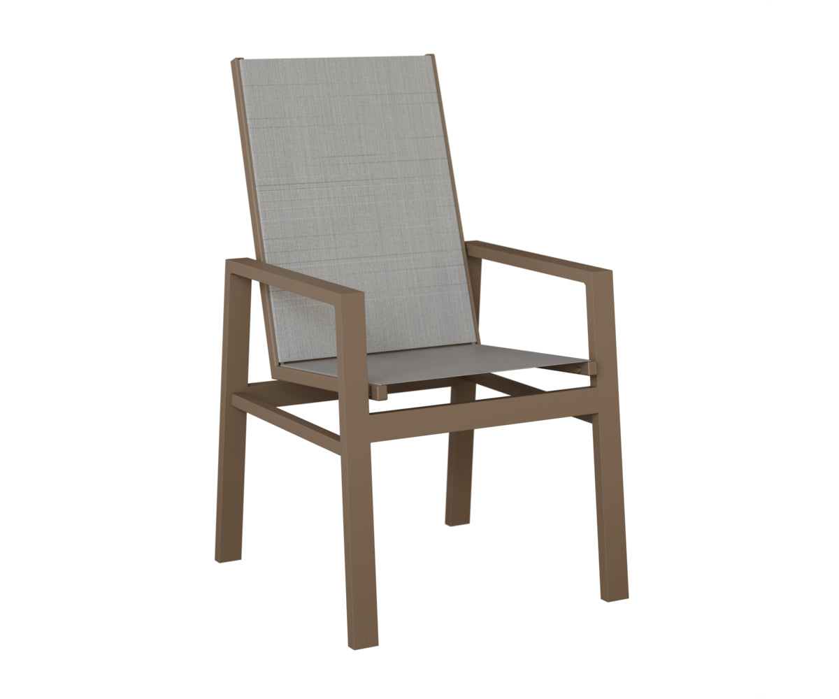 Vida High Back Padded Sling Dining Chair