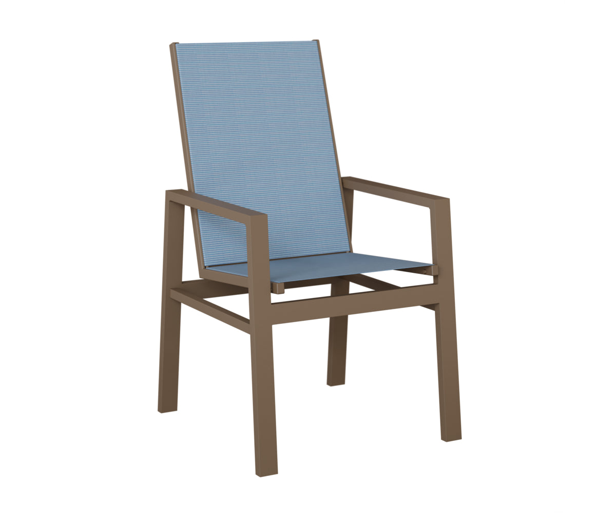Vida High Back Padded Sling Dining Chair