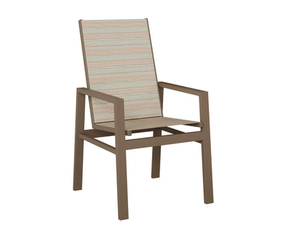 Vida High Back Padded Sling Dining Chair
