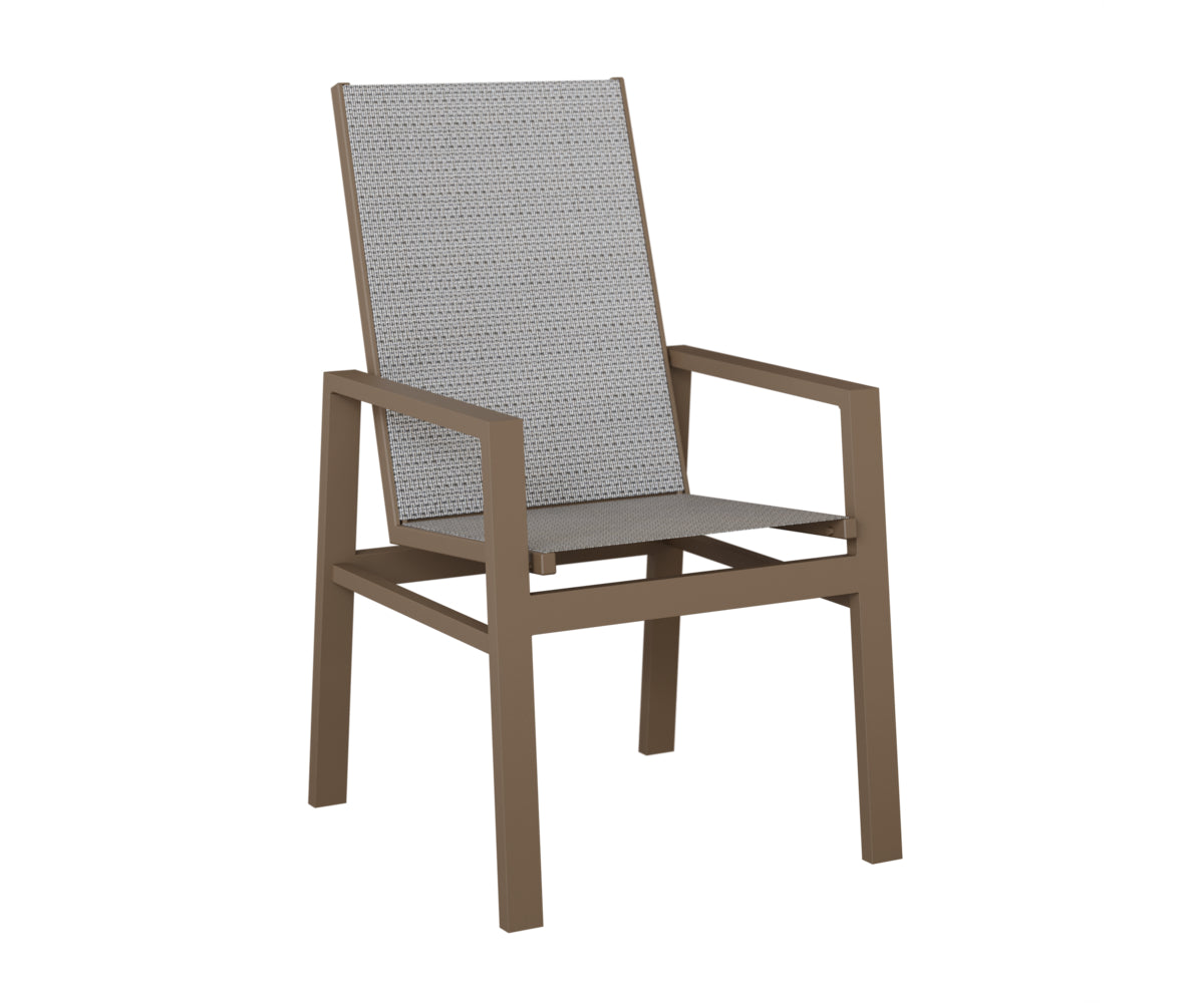 Vida High Back Padded Sling Dining Chair