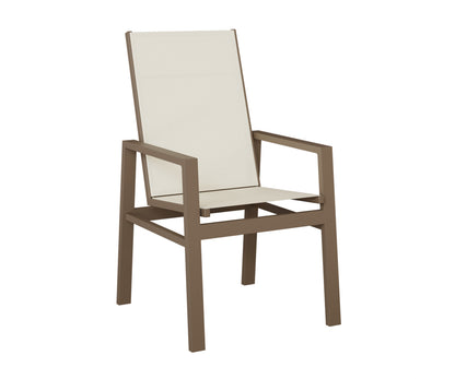 Vida High Back Padded Sling Dining Chair