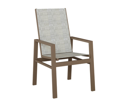 Vida High Back Padded Sling Dining Chair