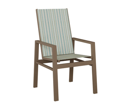 Vida High Back Padded Sling Dining Chair