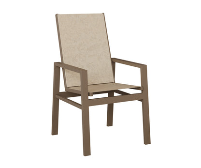 Vida High Back Padded Sling Dining Chair