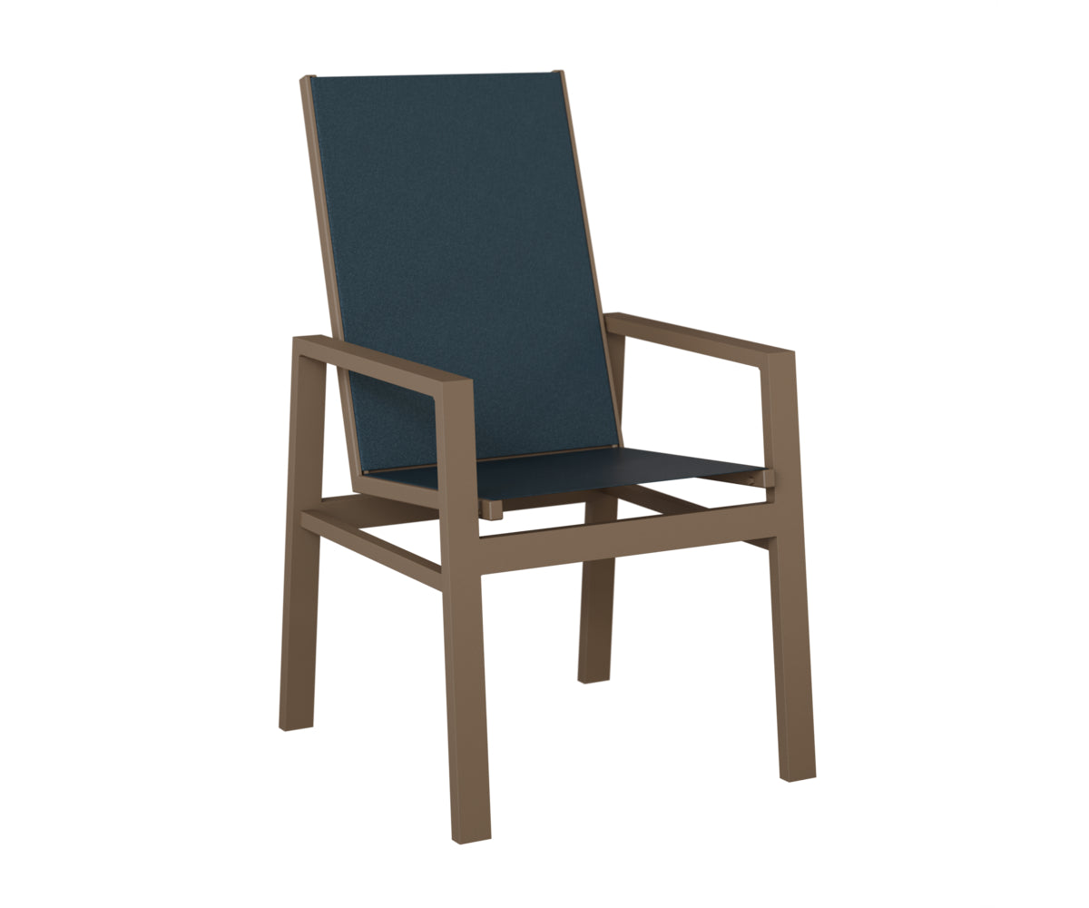 Vida High Back Padded Sling Dining Chair