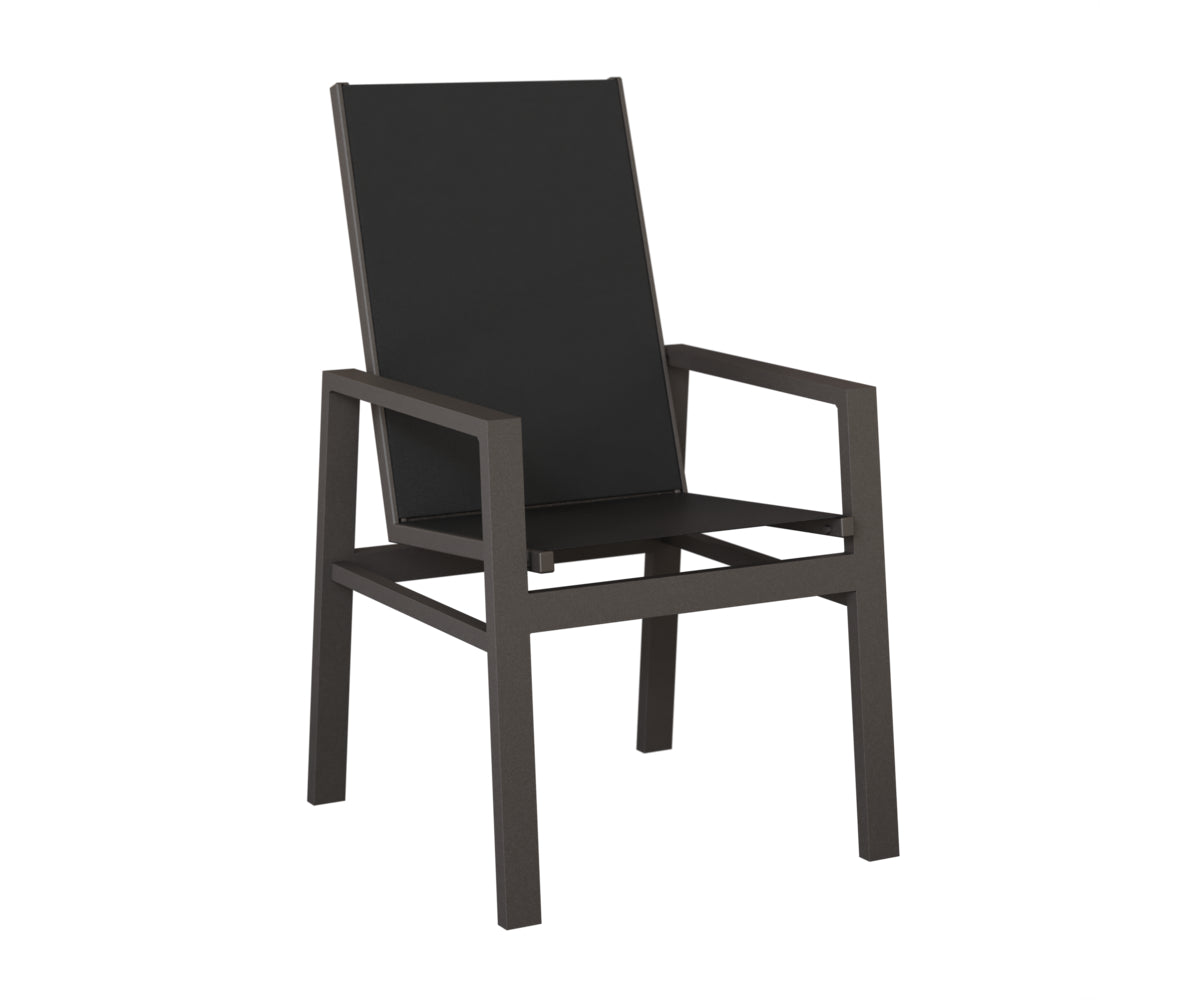 Vida High Back Padded Sling Dining Chair
