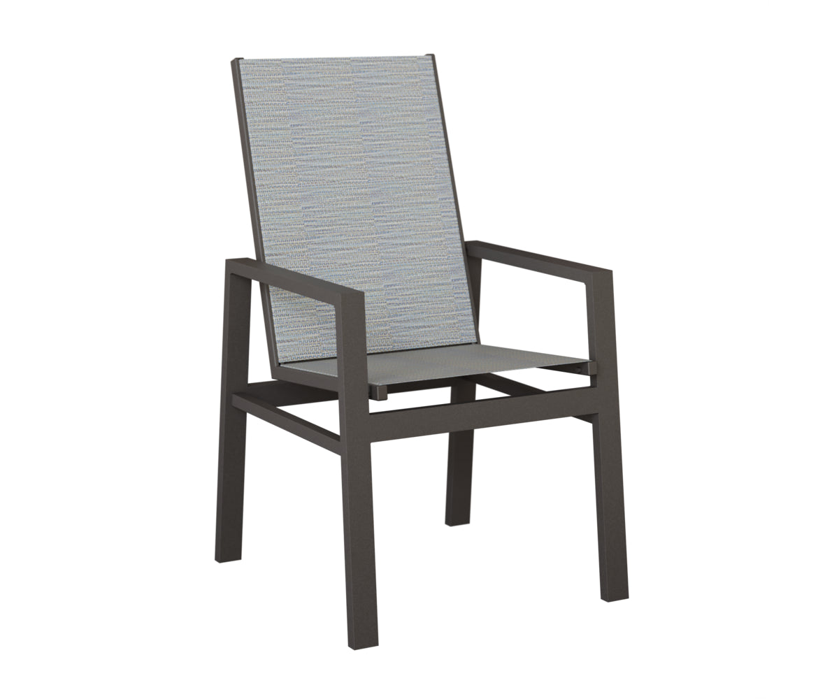 Vida High Back Padded Sling Dining Chair