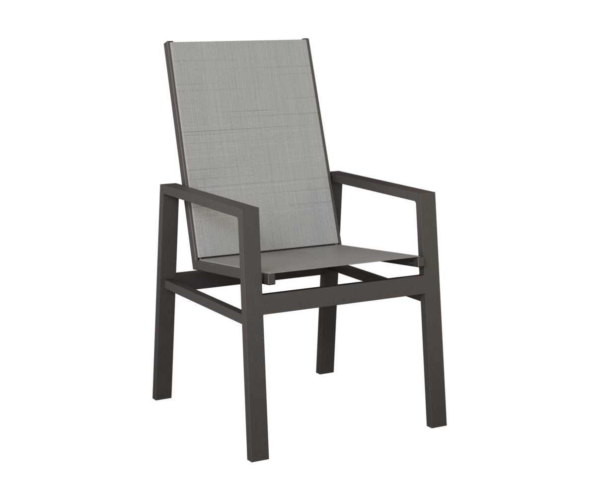 Vida High Back Padded Sling Dining Chair