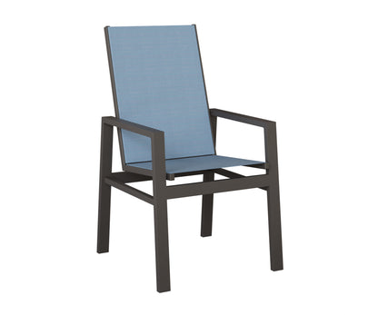 Vida High Back Padded Sling Dining Chair
