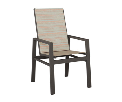 Vida High Back Padded Sling Dining Chair