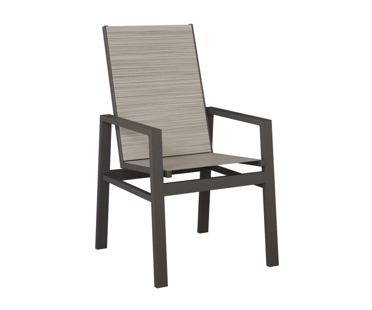 Vida High Back Padded Sling Dining Chair