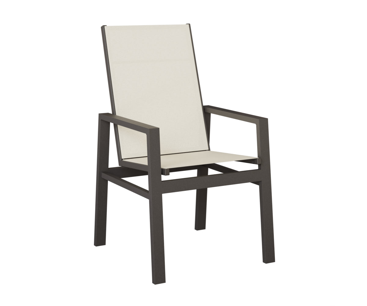 Vida High Back Padded Sling Dining Chair