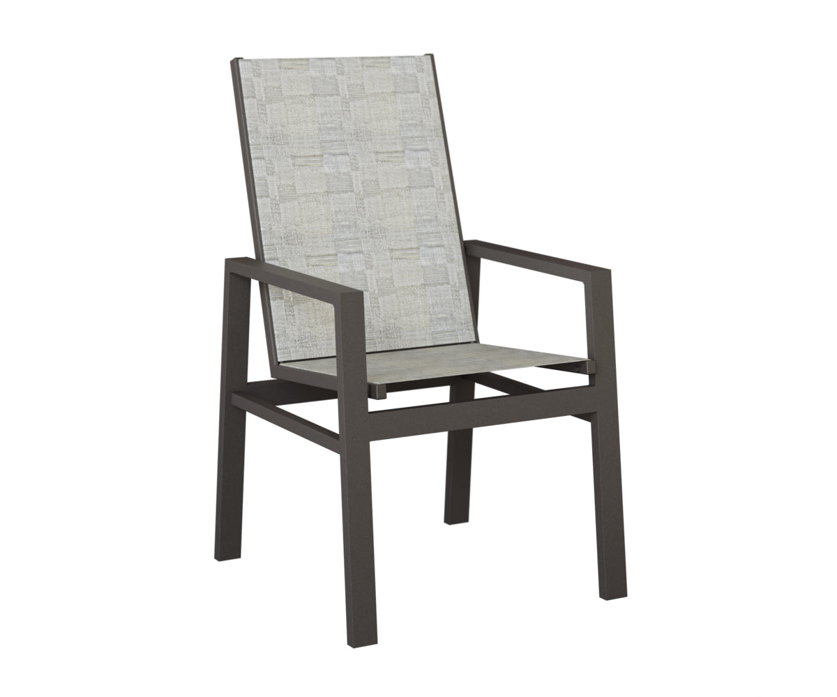 Vida High Back Padded Sling Dining Chair