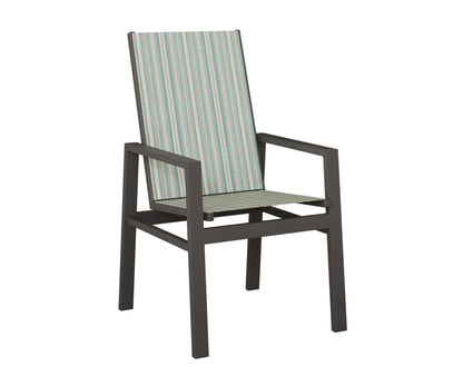Vida High Back Padded Sling Dining Chair