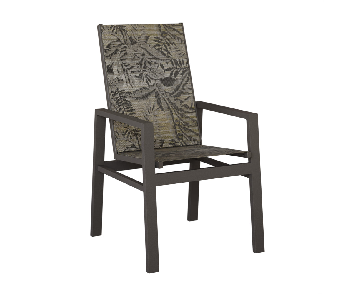 Vida High Back Padded Sling Dining Chair