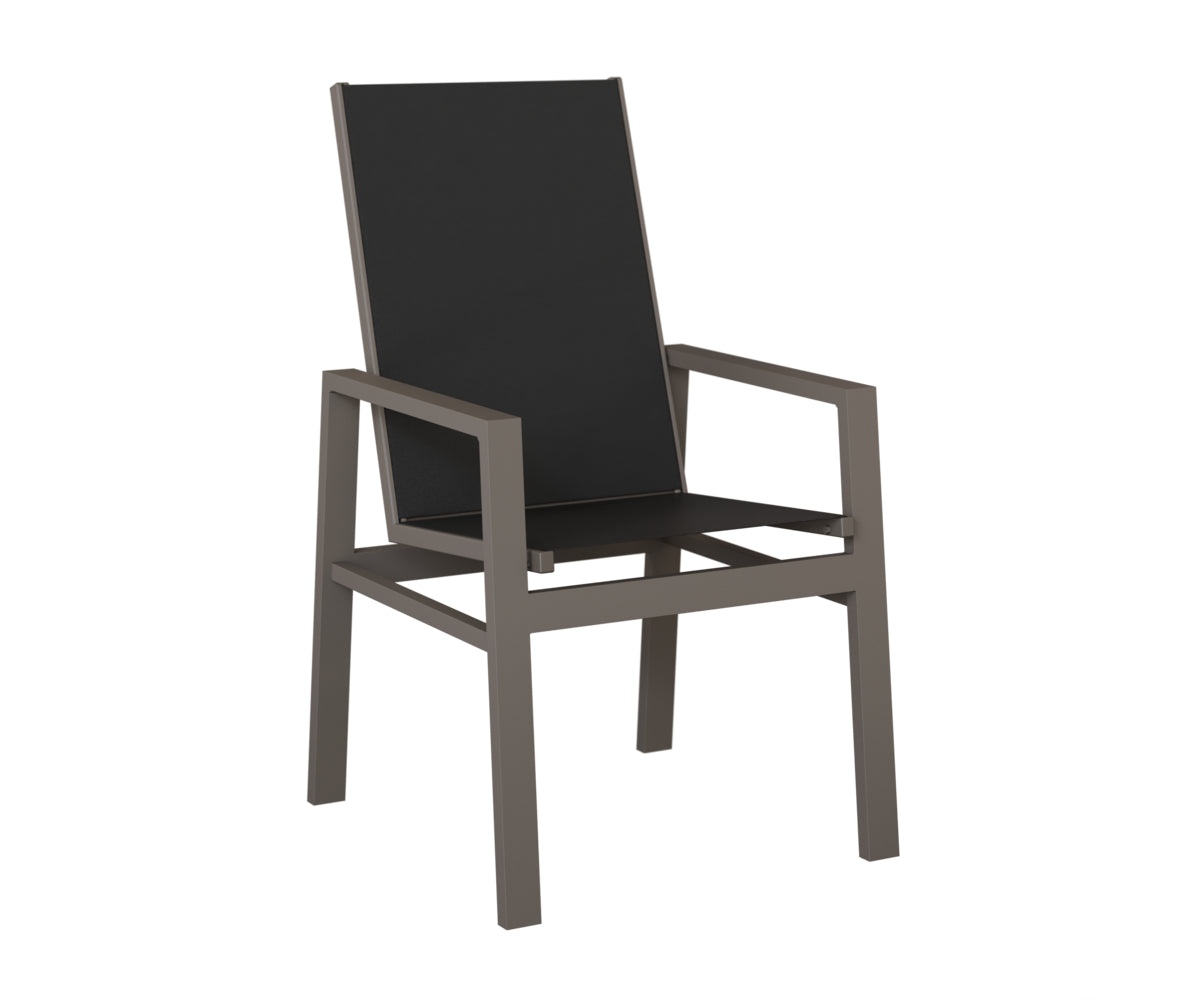 Vida High Back Padded Sling Dining Chair