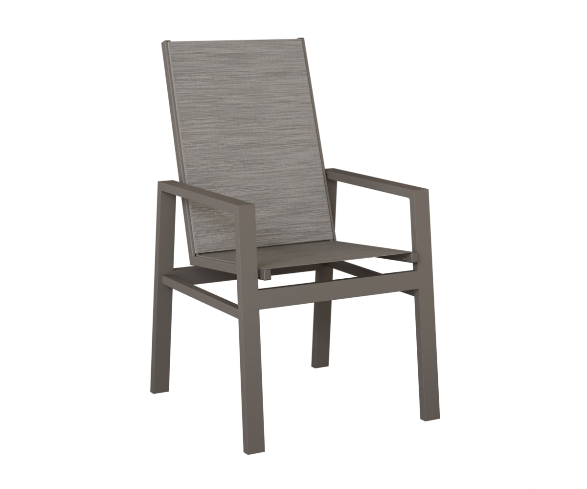 Vida High Back Padded Sling Dining Chair