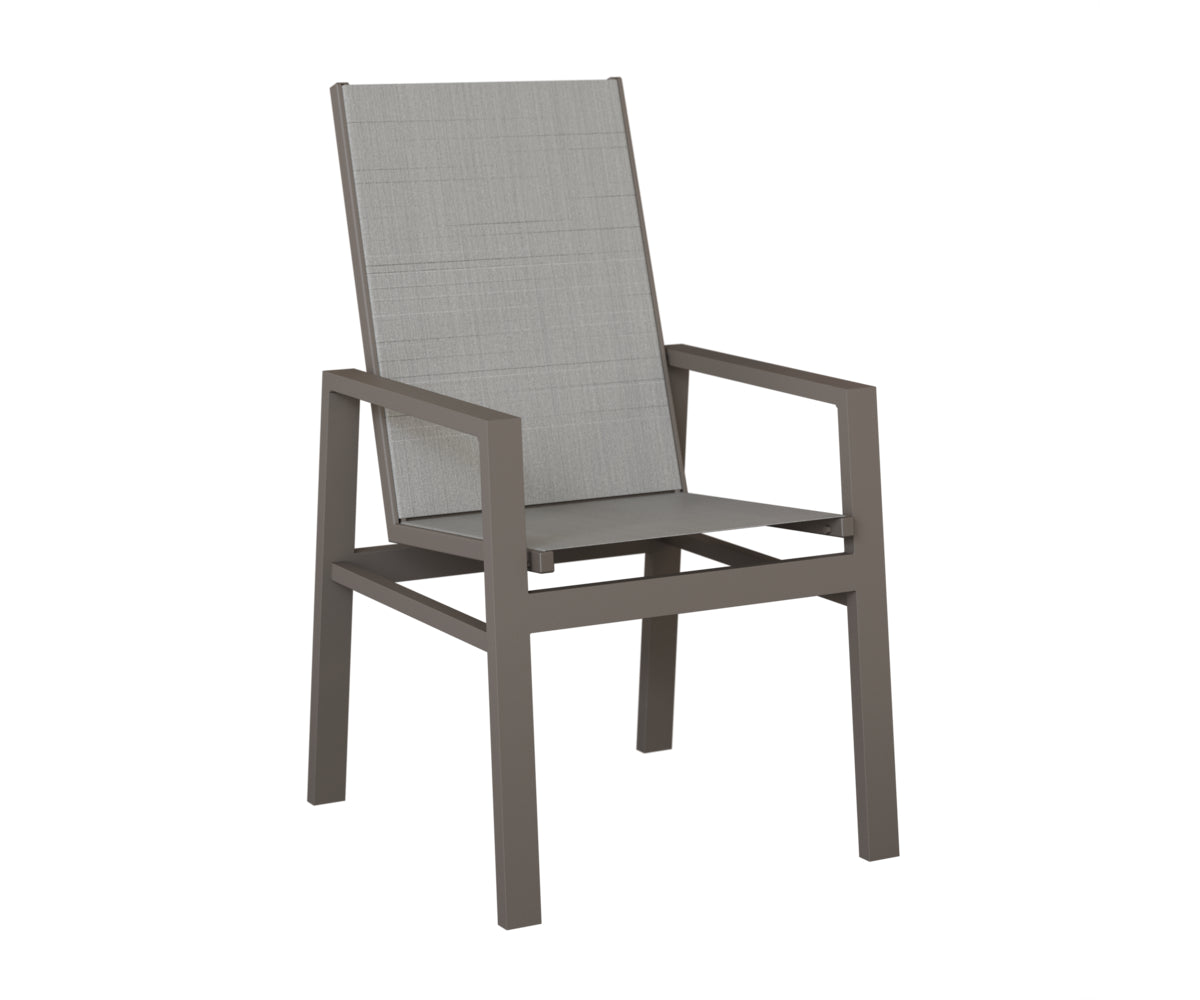 Vida High Back Padded Sling Dining Chair