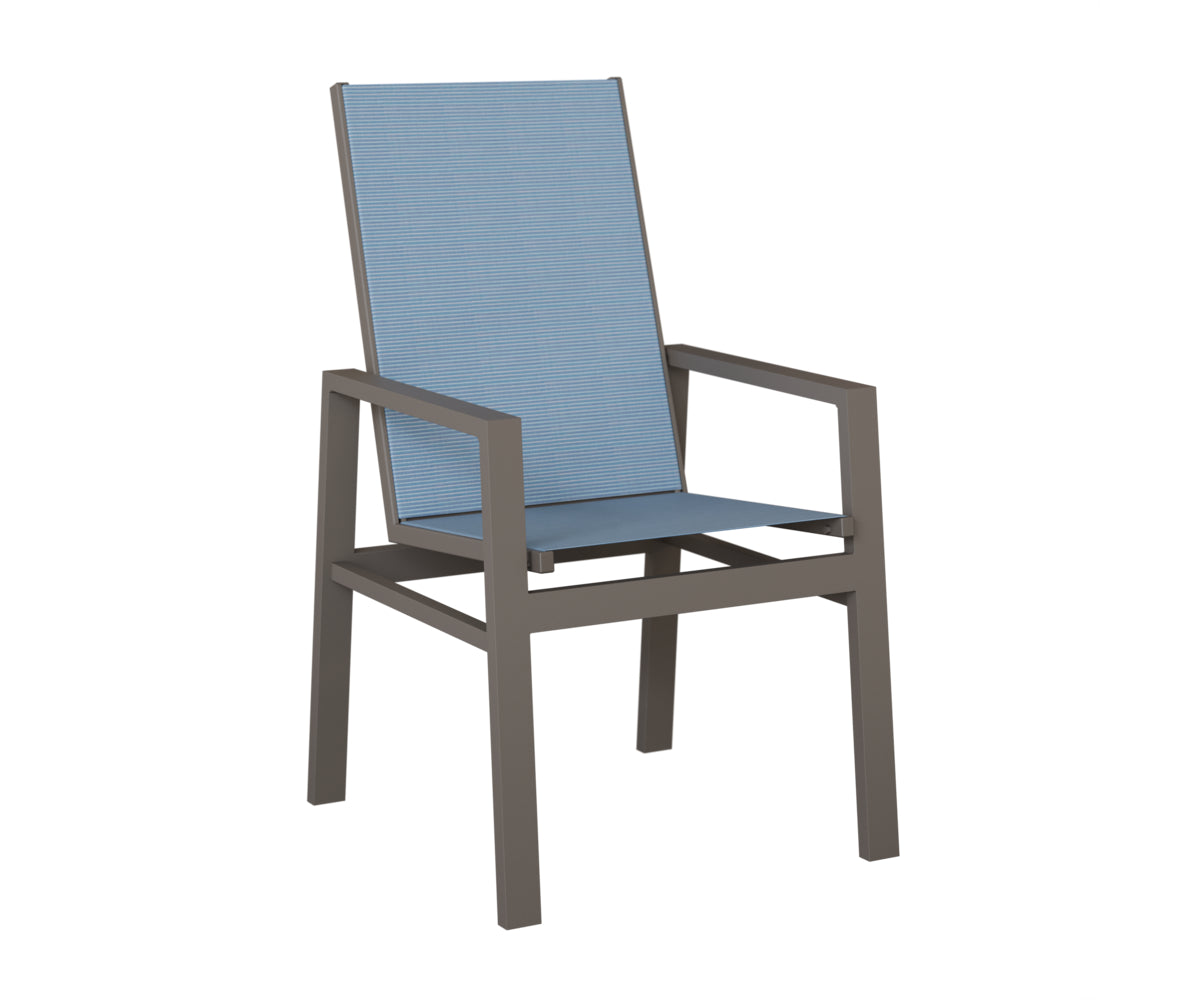 Vida High Back Padded Sling Dining Chair