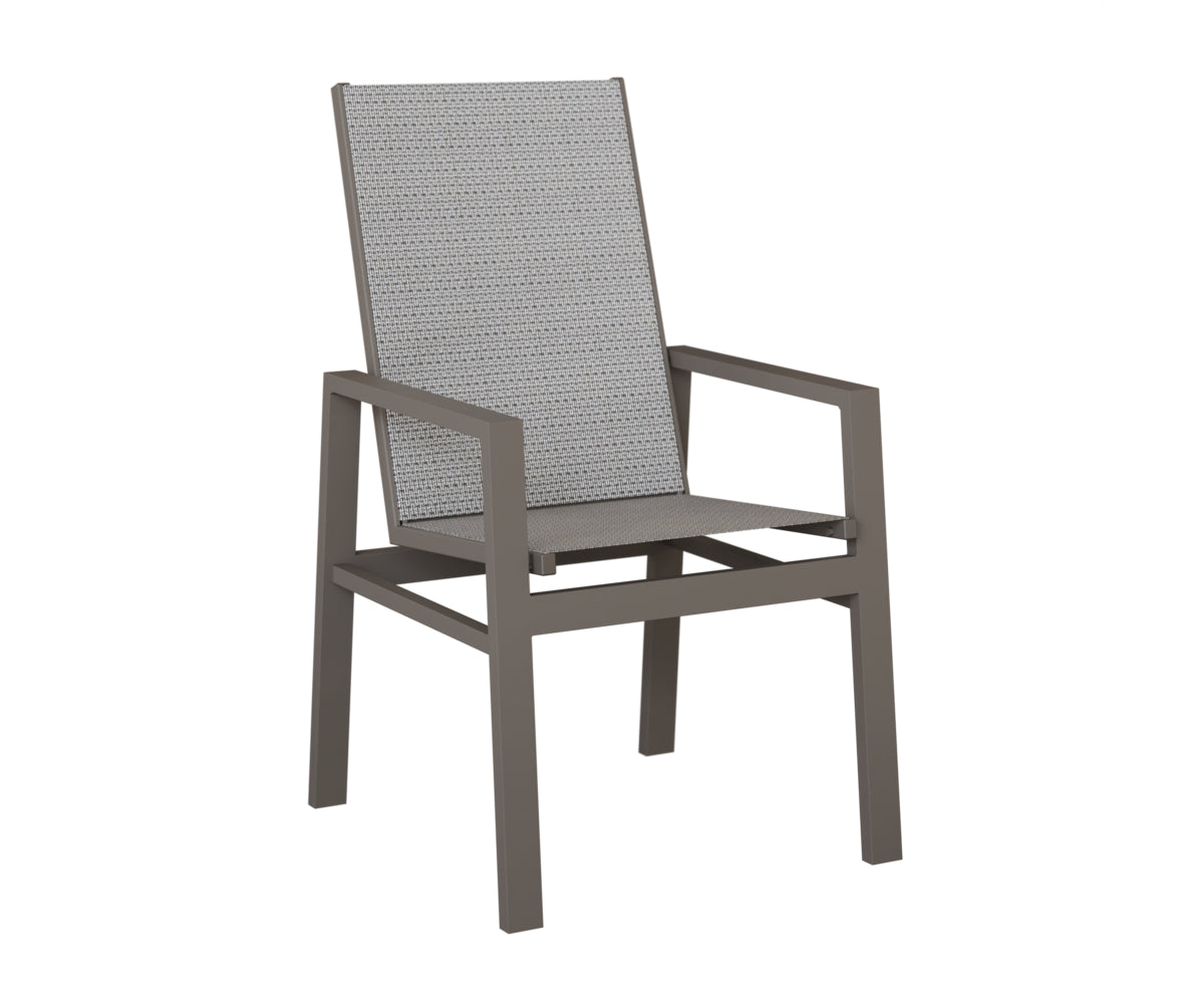 Vida High Back Padded Sling Dining Chair