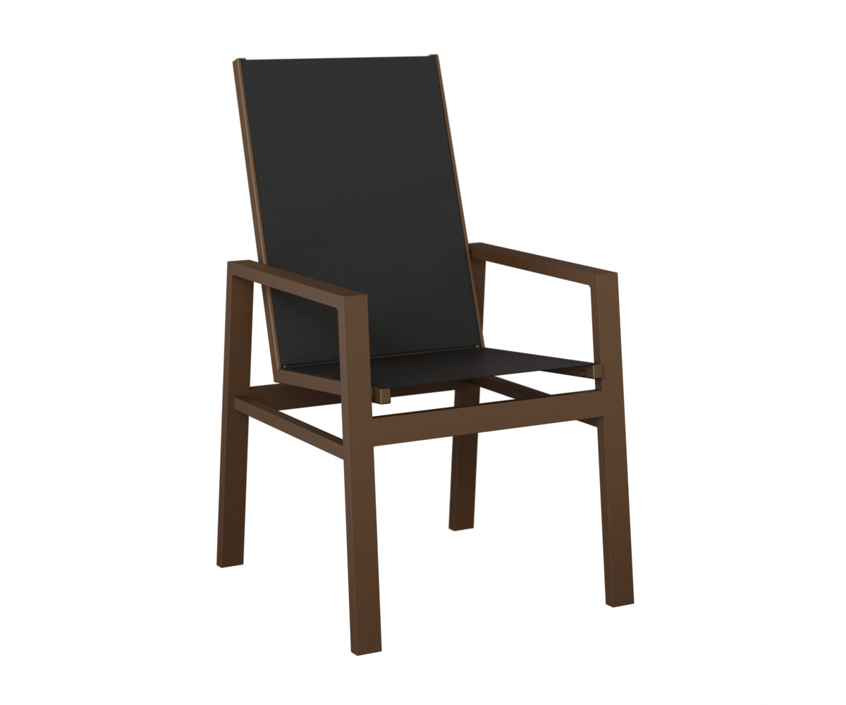 Vida High Back Padded Sling Dining Chair