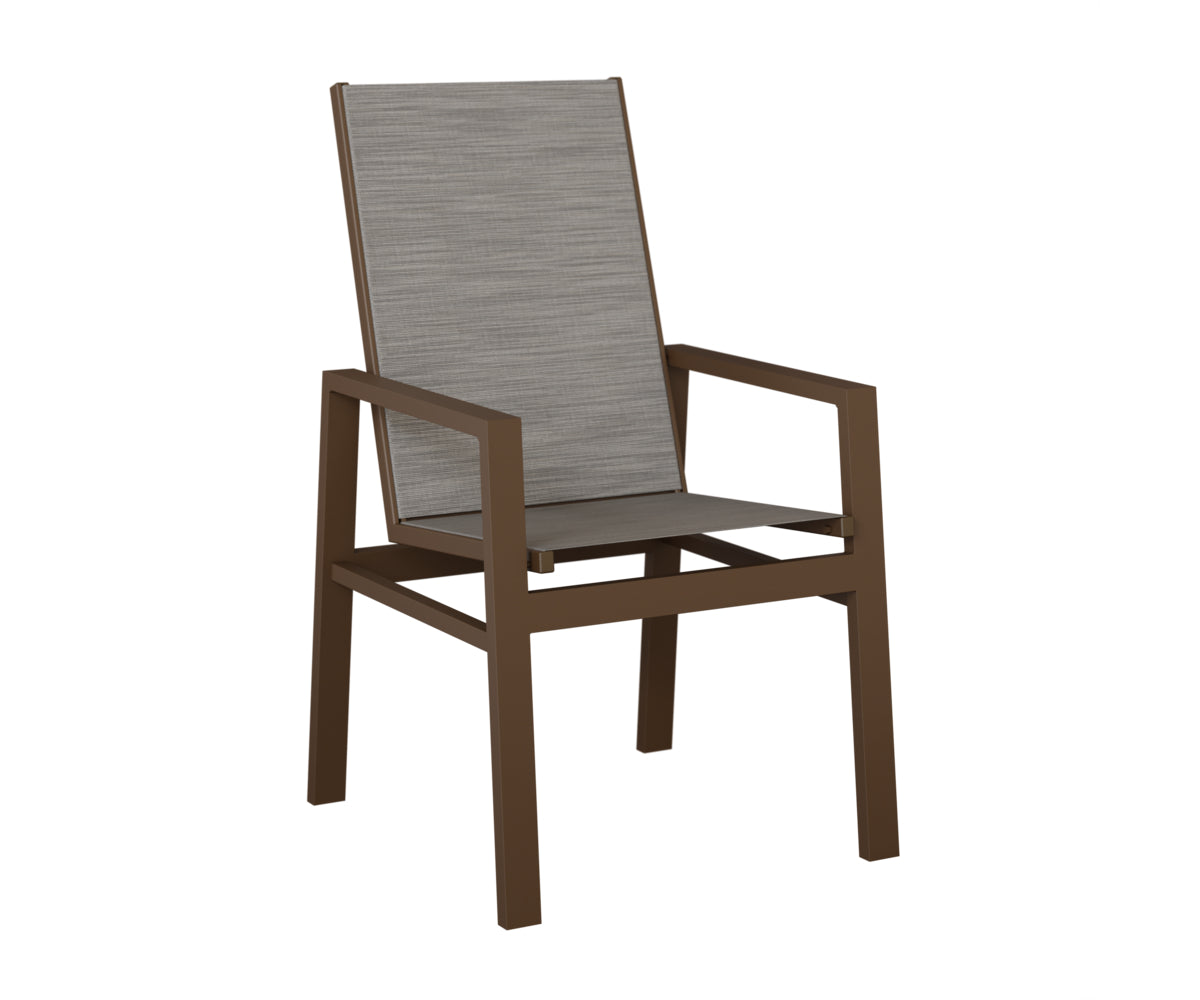 Vida High Back Padded Sling Dining Chair
