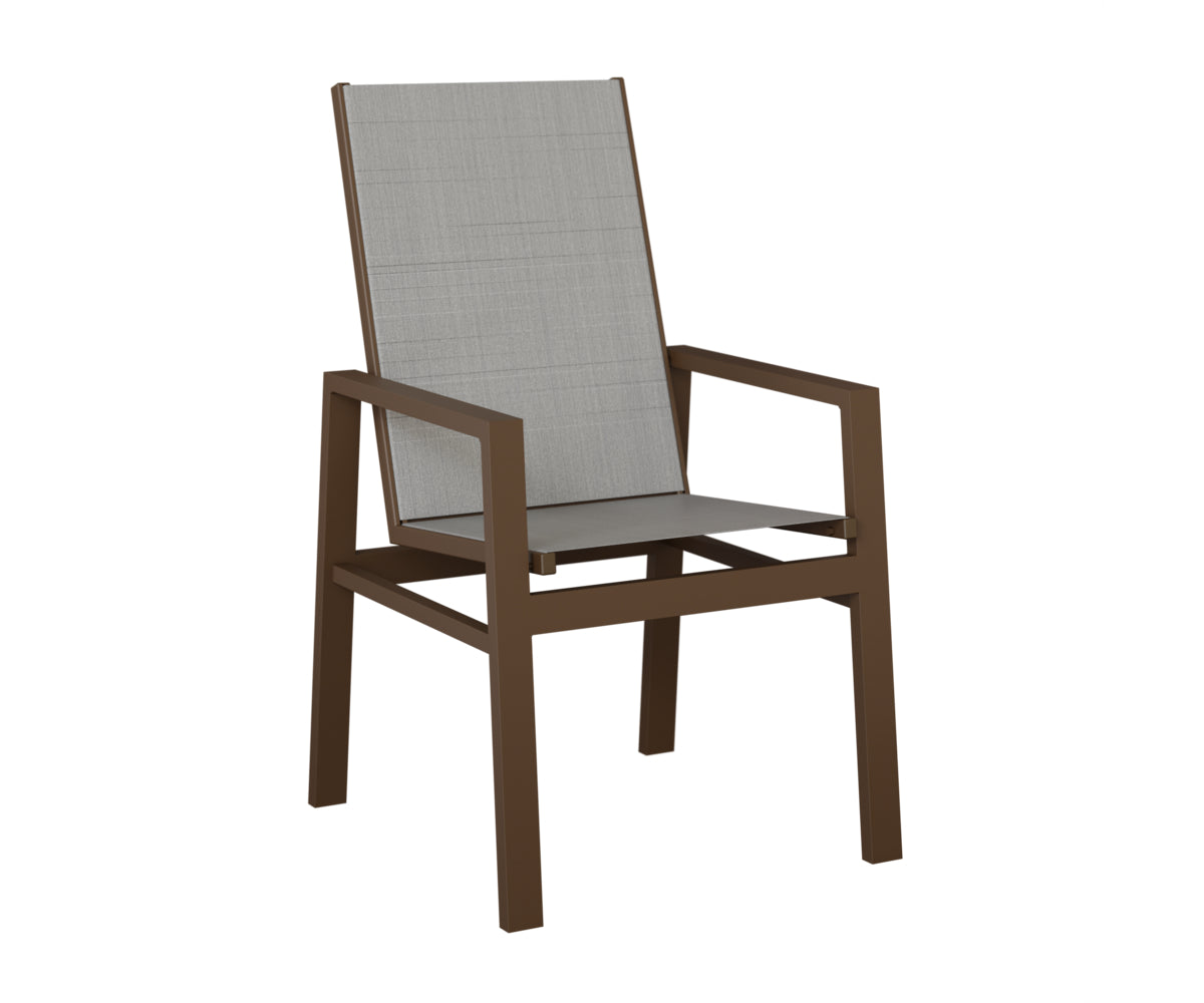Vida High Back Padded Sling Dining Chair