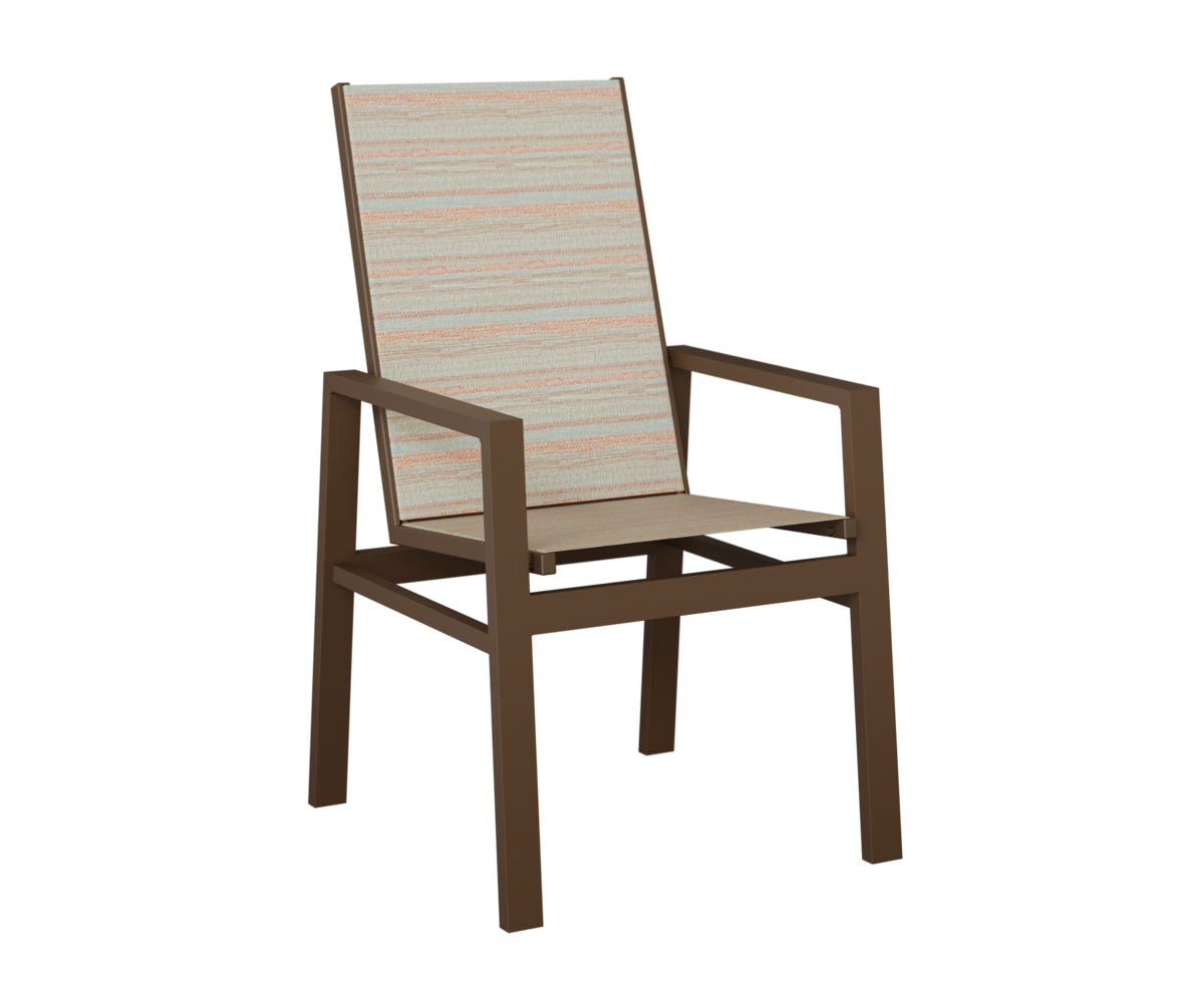 Vida High Back Padded Sling Dining Chair
