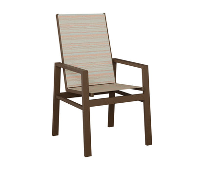 Vida High Back Padded Sling Dining Chair
