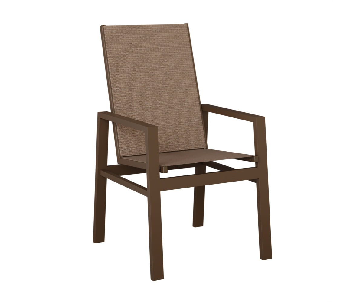 Vida High Back Padded Sling Dining Chair