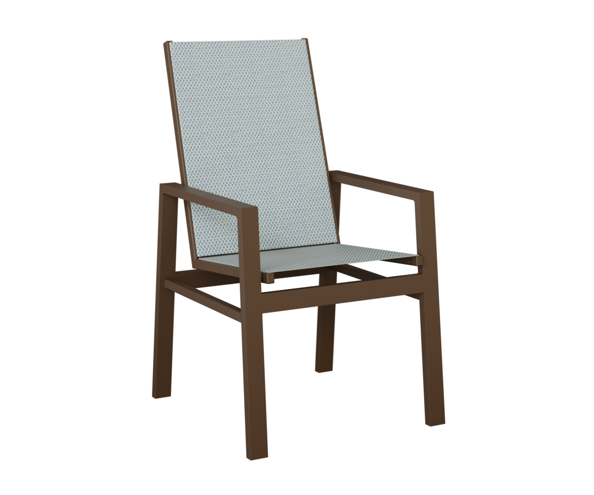 Vida High Back Padded Sling Dining Chair