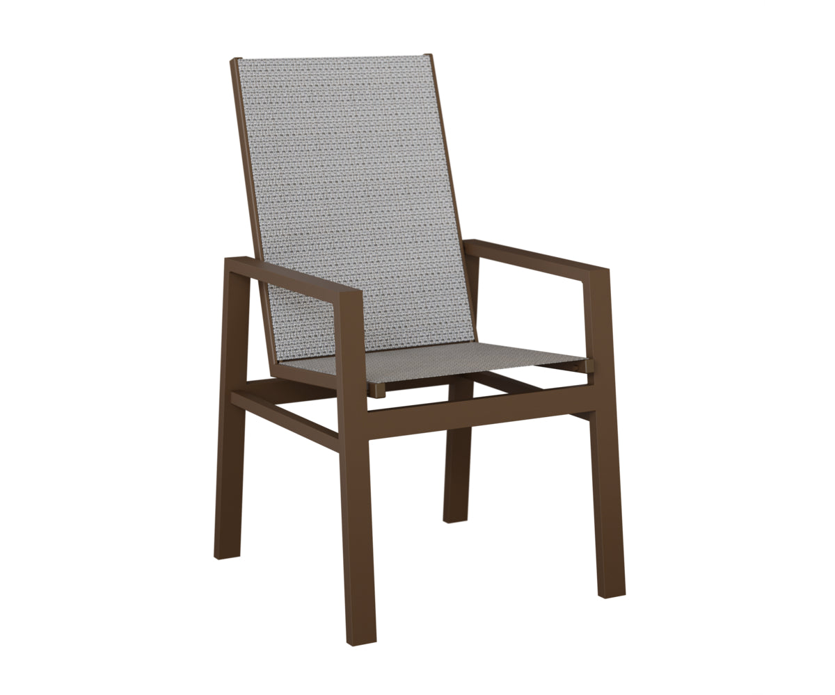 Vida High Back Padded Sling Dining Chair