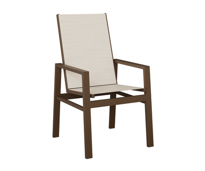 Vida High Back Padded Sling Dining Chair