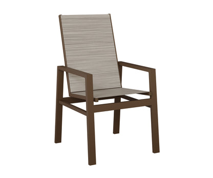 Vida High Back Padded Sling Dining Chair
