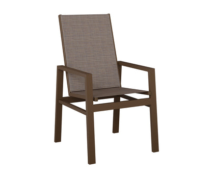 Vida High Back Padded Sling Dining Chair