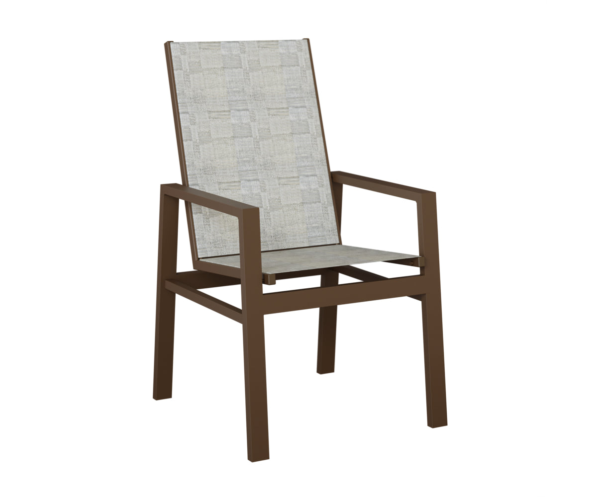 Vida High Back Padded Sling Dining Chair