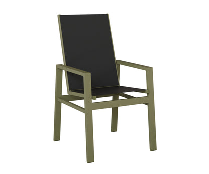 Vida High Back Padded Sling Dining Chair