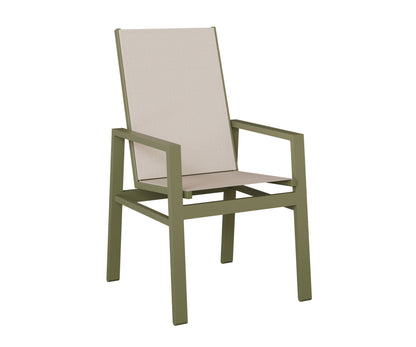Vida High Back Padded Sling Dining Chair