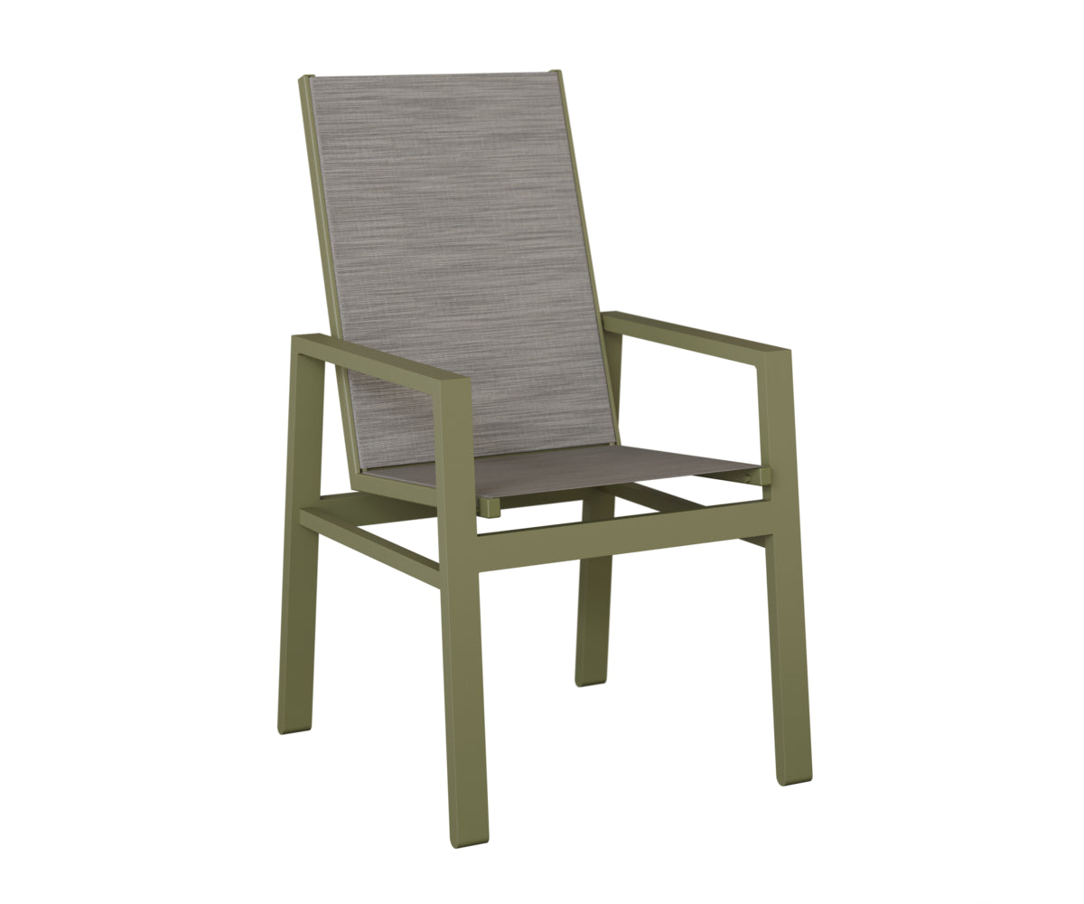 Vida High Back Padded Sling Dining Chair