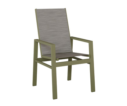 Vida High Back Padded Sling Dining Chair