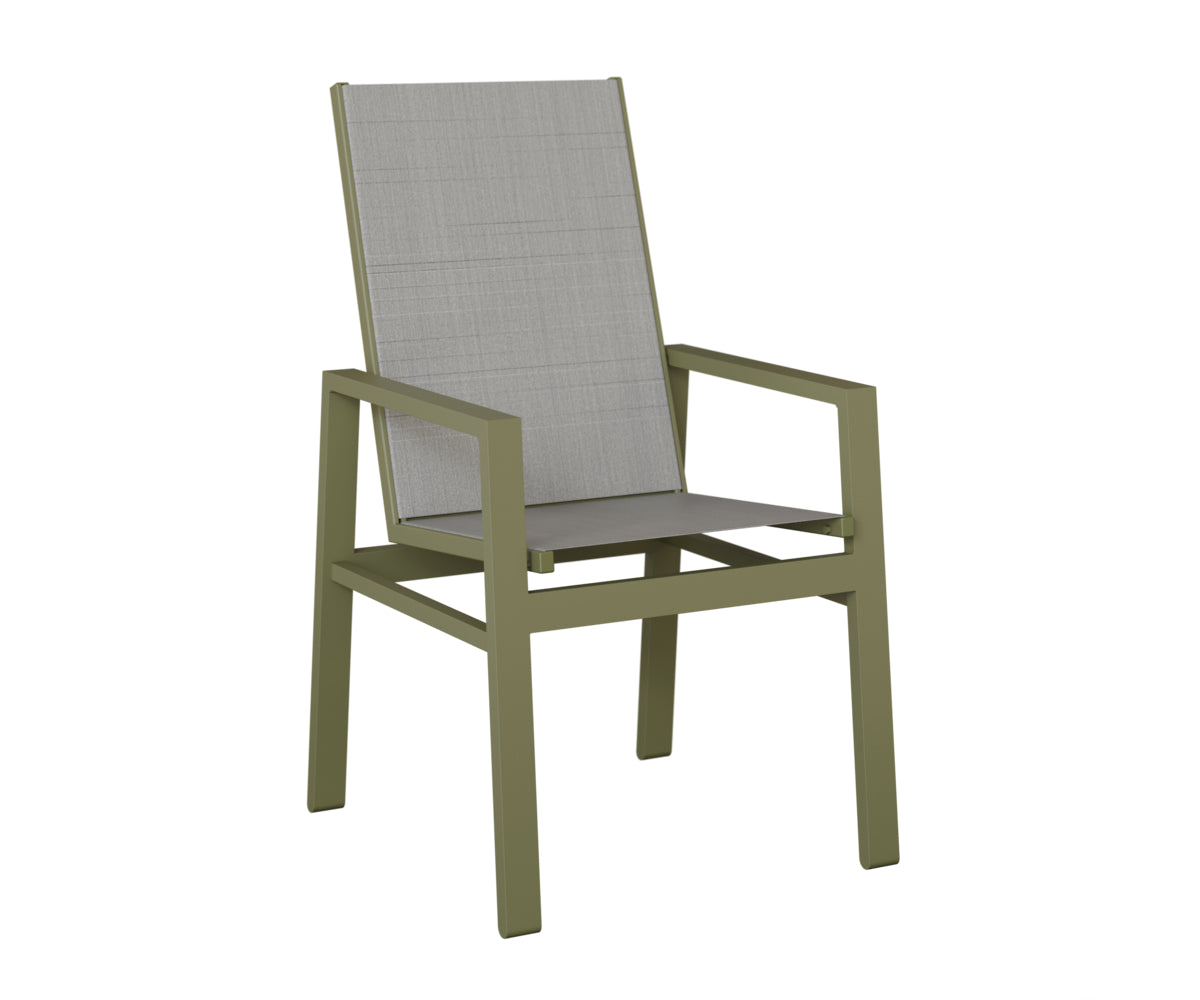 Vida High Back Padded Sling Dining Chair