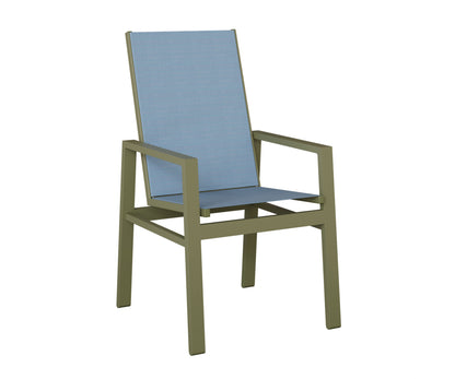 Vida High Back Padded Sling Dining Chair